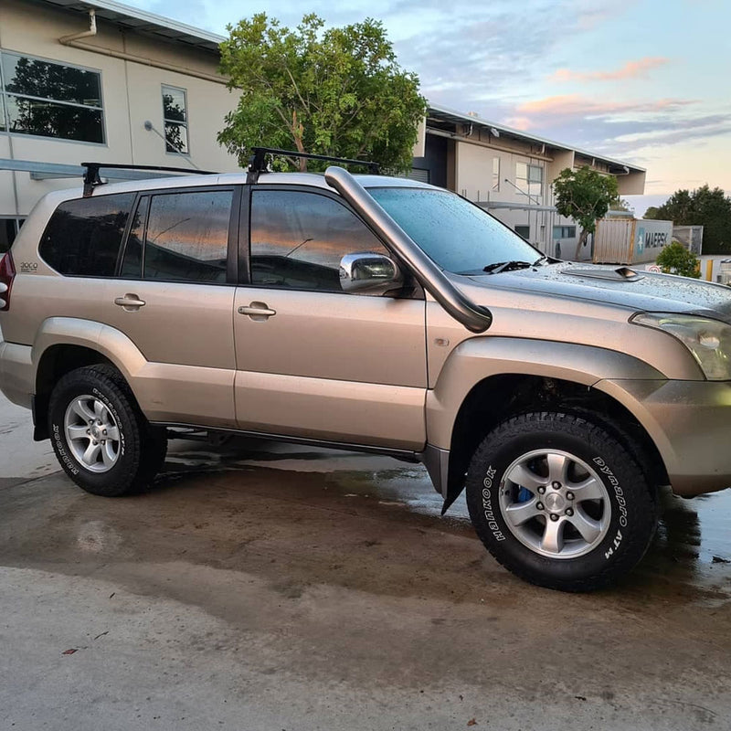 Toyota Prado 120 Series 4" Stainless Steel Snorkel Kit – SHORT ENTRY
