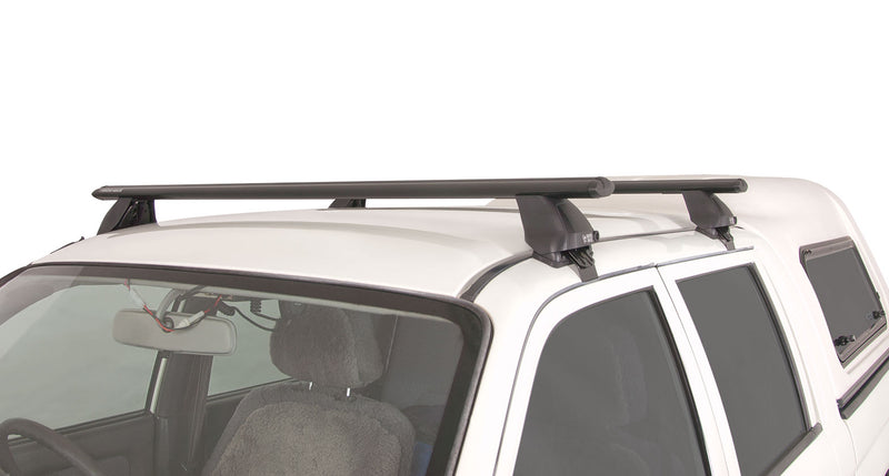 Rhino-Rack Vortex 2500 Black 2 Bar Roof Rack for Mitsubishi Triton MK 4x4 Dual Cab