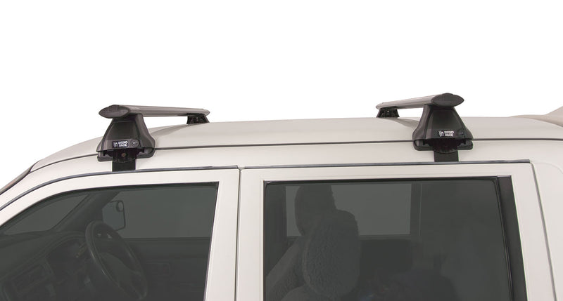 Rhino-Rack Vortex 2500 Black 2 Bar Roof Rack for Mitsubishi Triton MK 4x4 Dual Cab