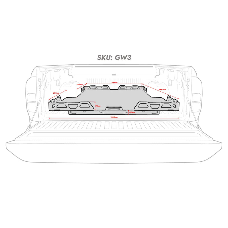HSP Load Slide Suits GWM Cannon Dual Cab 2020+ GW3