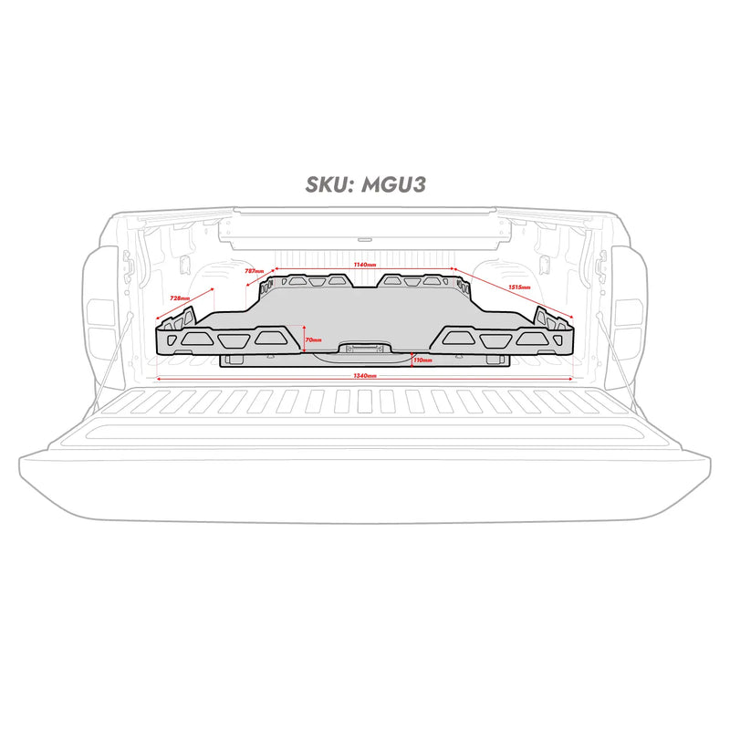 HSP Load Slide suits LDV MGU9 2025+ – MGU3