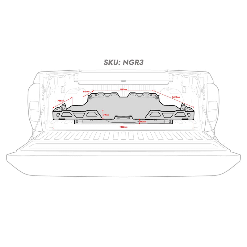 HSP Load Slide NGR3 – Suits Next Gen Ranger / Raptor Dual Cab with Genuine Tubliner
