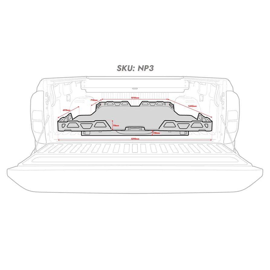 HSP Load Slide – Suits Nissan Navara D23 Dual Cab 2015+ & 2021+ (NP3)