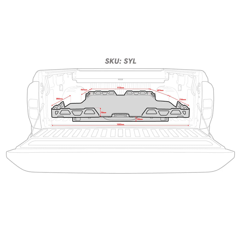 HSP Load Slide – Suits SsangYong Musso Long Bed 2024+ (SYL3)