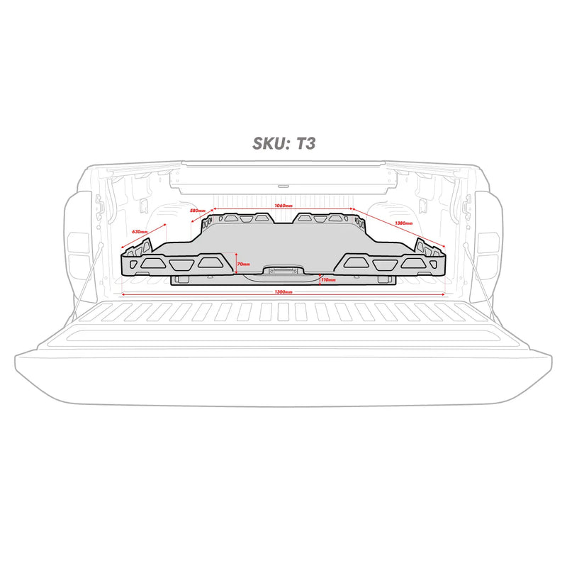 HSP Load Slide suits Mitsubishi Triton MV 2024+ Dual Cab – T3