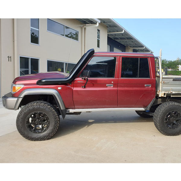 DUAL Toyota Landcruiser VDJ76-79 Series 5" Stainless Steel Snorkel Kit