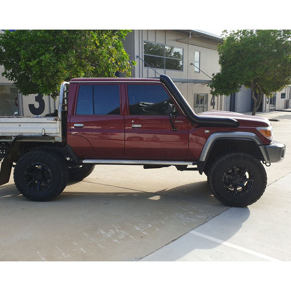 DUAL Toyota Landcruiser VDJ76-79 Series 5" Stainless Steel Snorkel Kit