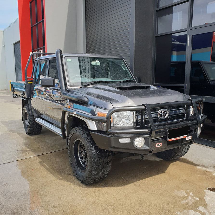 Toyota Landcruiser VDJ76-79 Series 4" Stainless Steel Snorkel Kit