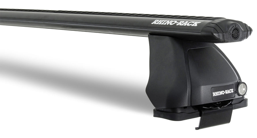 Rhino-Rack Vortex 2500 Black 1 Bar Roof Rack suitable for Toyota Hilux Gen 8 4×4 Extra Cab and Single Cab
