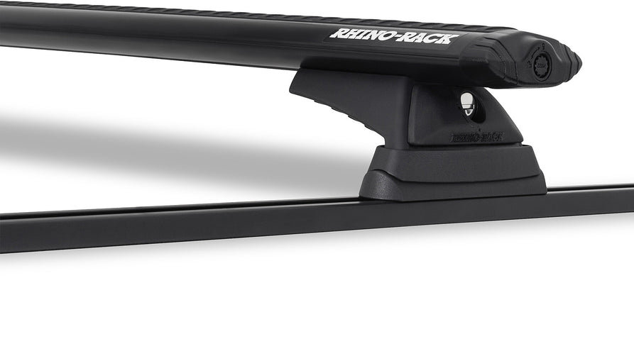 Rhino-Rack Vortex RCL Trackmount Black 2 Bar Roof Rack – Suitable for Suzuki Jimny & Suzuki Vitara (4×4)