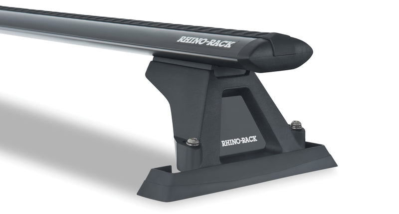 Rhino-Rack Heavy Duty RFMS Black 1 Bar Roof Rack for/suitable Toyota Hilux 2×4 2dr Single Cab and Extra Cab (11/97 – 04/05)