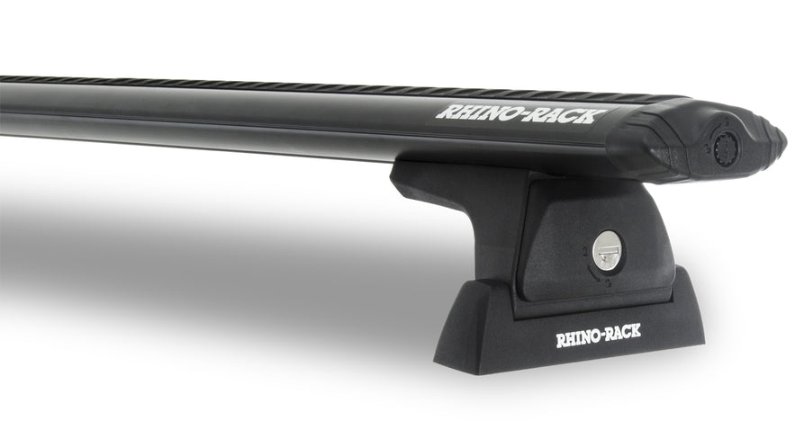 Rhino-Rack Vortex RLT600 Black 2 Bar Roof Rack – Mountain Top Roller Shutter Track