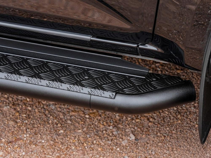 PIAK Black Side Steps for Isuzu MU-X 2021 Onwards | Side Rail Compatible | Heavy-Duty 4x4 Steps