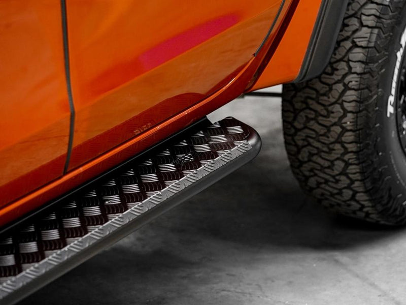 PIAK Black Side Steps for Mitsubishi Triton MR 2018-2023 | Side Rail Compatible