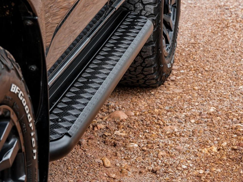 PIAK Black Side Steps for Isuzu MU-X 2021 Onwards | Side Rail Compatible | Heavy-Duty 4x4 Steps