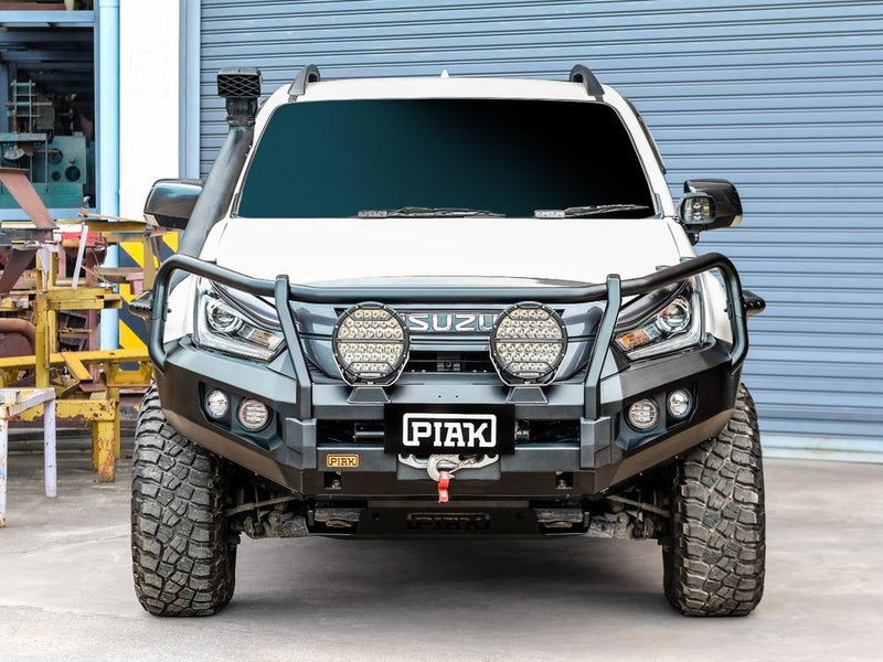 PIAK Elite 3-Loop Bull Bar for Isuzu D-Max (2016-2020) | Black Recovery Points