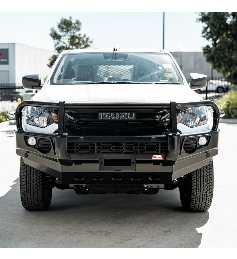 Dmax 2024-On (10/23) 707-02 Falcon Bull Bar Black A-Frame Package (No Foglight)