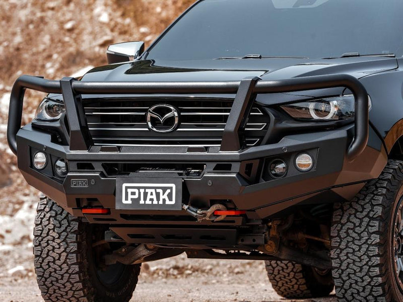 PIAK Genesis 4x4 Loop Bar | Orange Recovery & Black Bash – Mazda BT-50 2020+