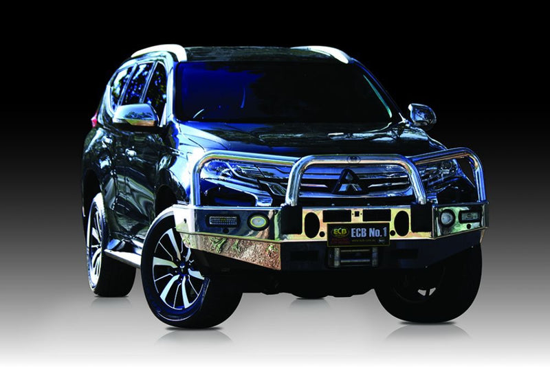 MITSUBISHI PAJERO SPORT Winch Bullbar with Bumper Lights (05/16 to 11/19)