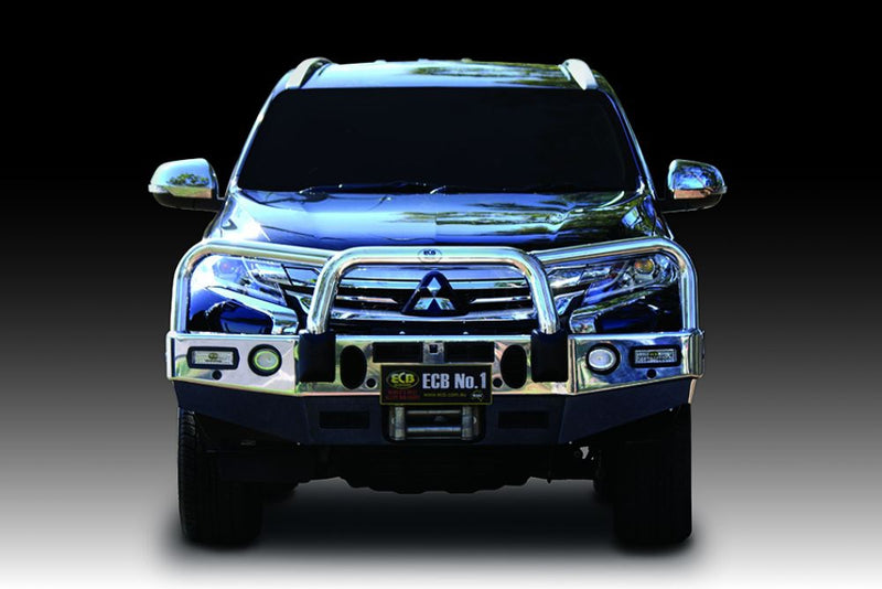 MITSUBISHI PAJERO SPORT Winch Bullbar with Bumper Lights (05/16 to 11/19)