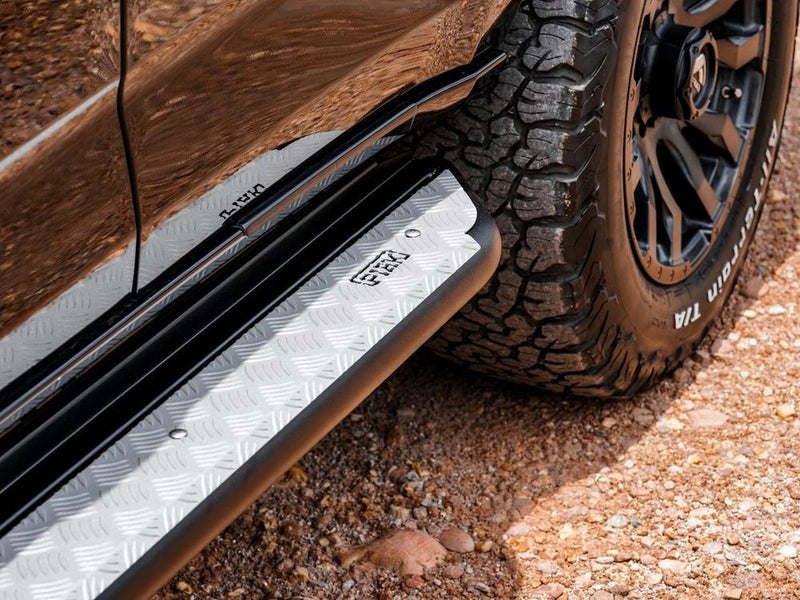 PIAK Grey Side Steps Rail Compatible for Isuzu MU-X 2021 Onwards | Offroad 4x4 Side Steps