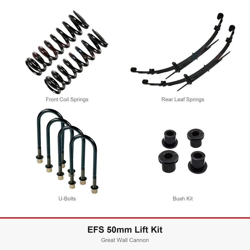 EFS 50mm Lift Kit - Suits Great Wall Cannon