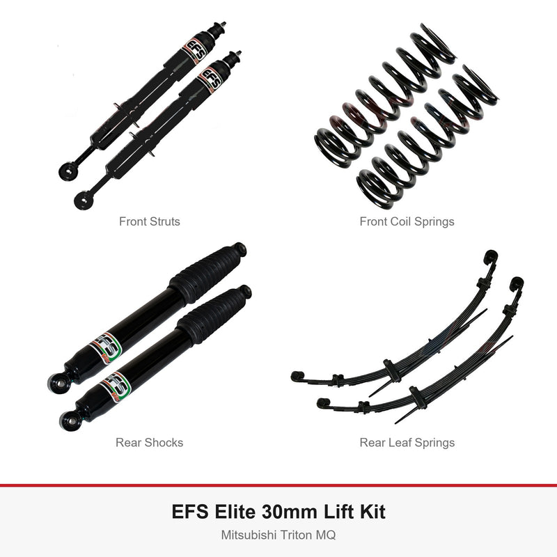 EFS Elite 30mm Lift Kit - Suits Mitsubishi Triton MQ