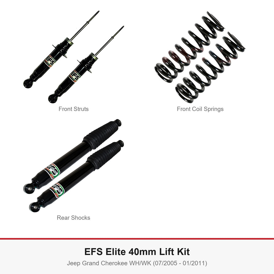 EFS Elite 40mm Lift Kit - Suits Jeep Grand Cherokee WH/WK (07/2005 - 01/2011)