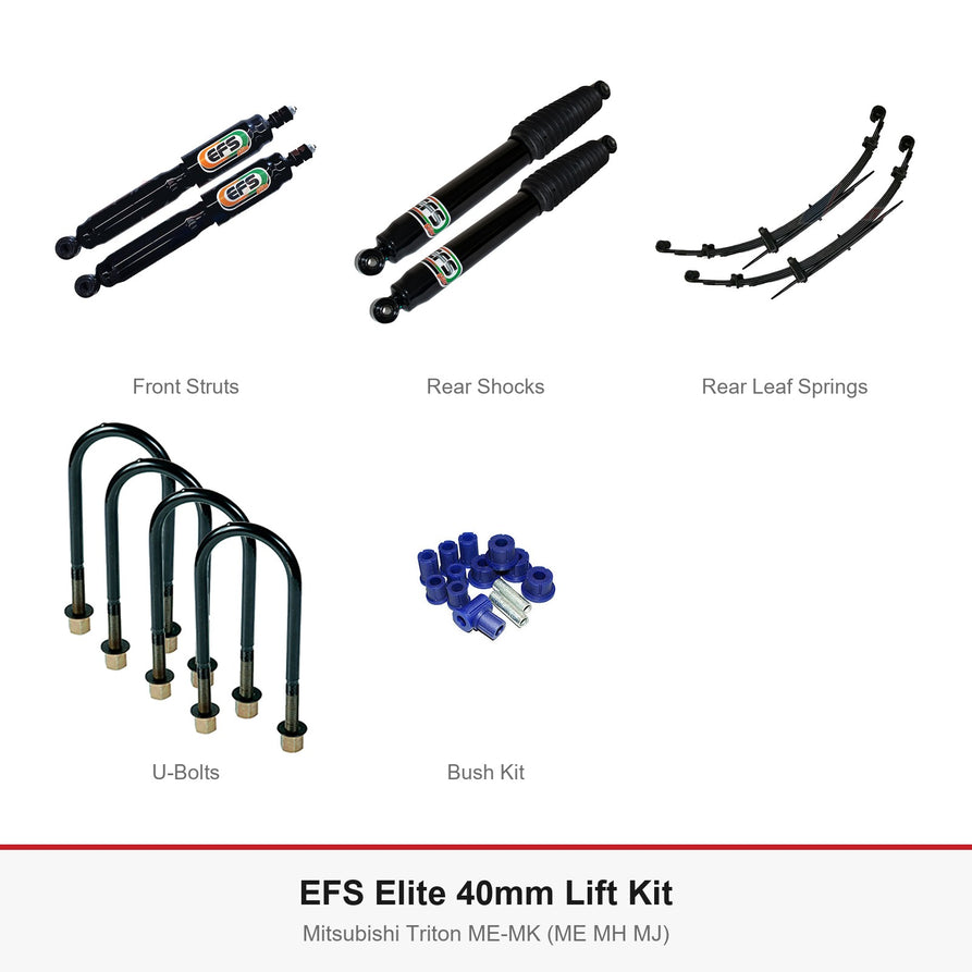 EFS Elite 40mm Lift Kit - Suits Mitsubishi Triton ME-MK (ME MH MJ)