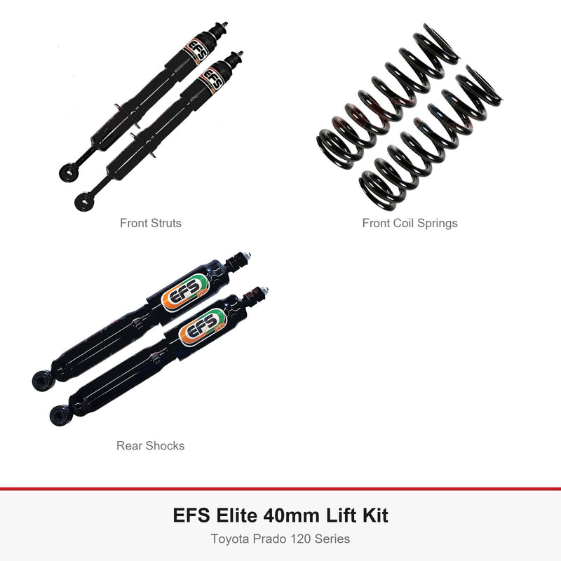 EFS Elite 40mm Lift Kit - Suits Toyota Prado 120 Series