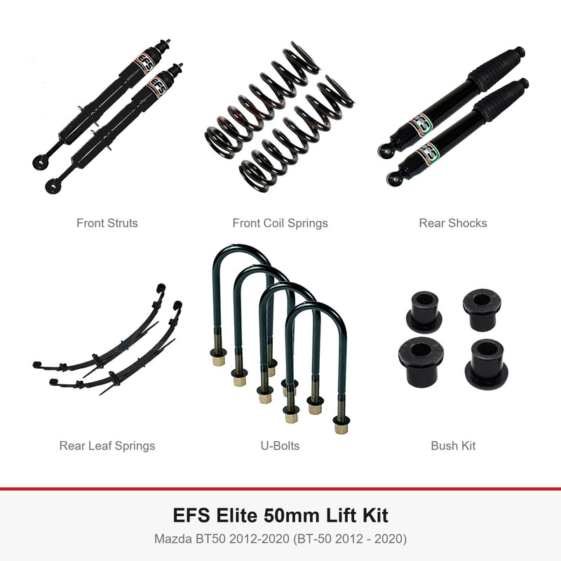 EFS Elite 50mm Lift Kit - Suits Mazda BT50 2012-2020 (BT-50 2012 - 2020)