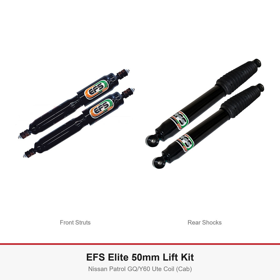 EFS Elite 50mm Lift Kit - Suits Nissan Patrol GQ/Y60 Ute Coil (Cab)