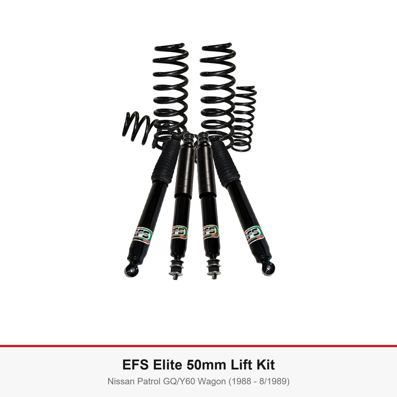 EFS Elite 50mm Lift Kit - Suits Nissan Patrol GQ/Y60 Wagon (1988 - 8/1989)