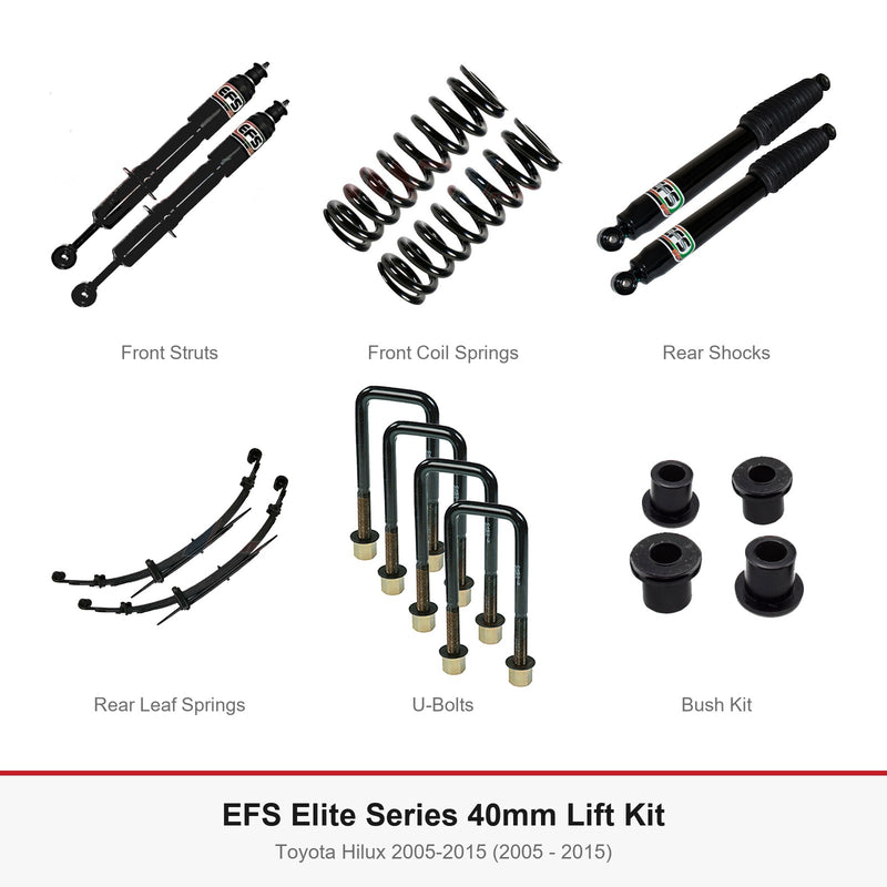 EFS Elite Series 40mm Lift Kit - Suits Toyota Hilux 2005-2015 (2005 - 2015)
