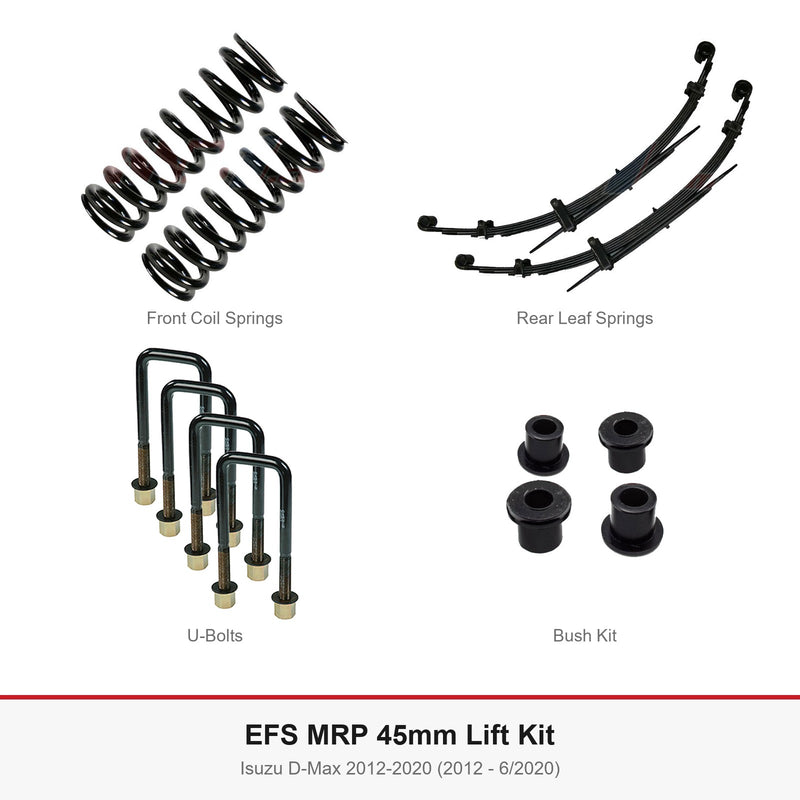 EFS MRP 45mm Lift Kit - Suits Isuzu D-Max 2012-2020 (2012 - 6/2020)