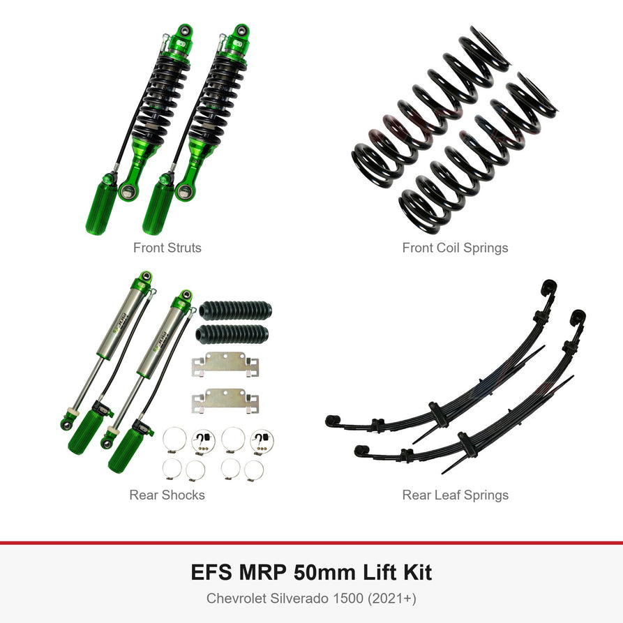 EFS MRP 50mm Lift Kit - Suits Chevrolet Silverado 1500 (2021+)