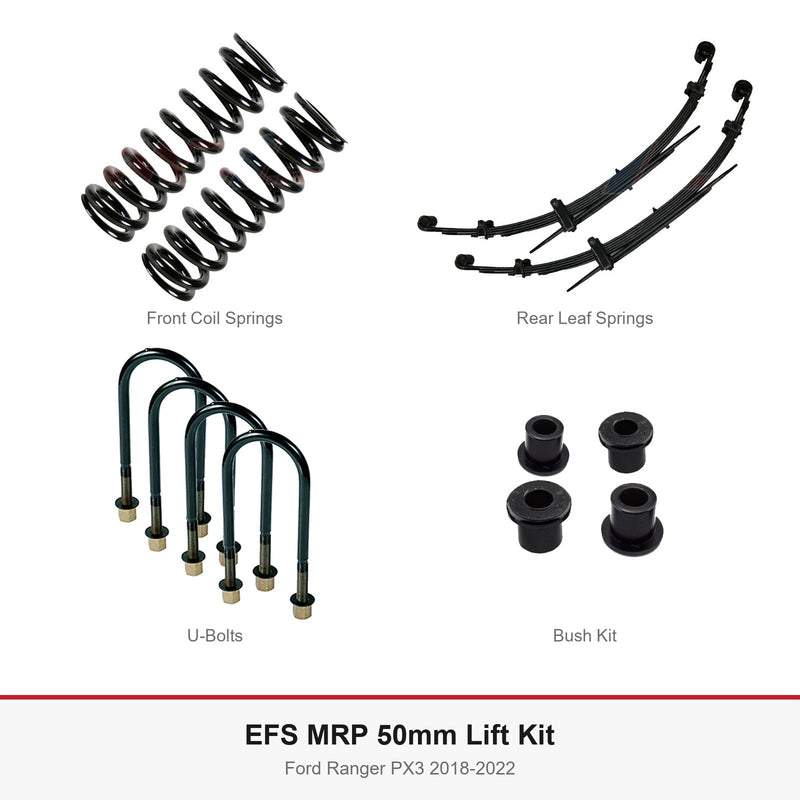 EFS MRP 50mm Lift Kit - Suits Ford Ranger PX3 2018-2022