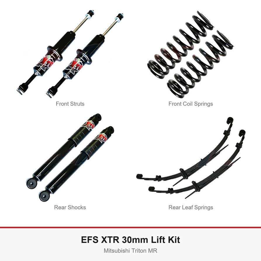 EFS XTR 30mm Lift Kit - Suits Mitsubishi Triton MR