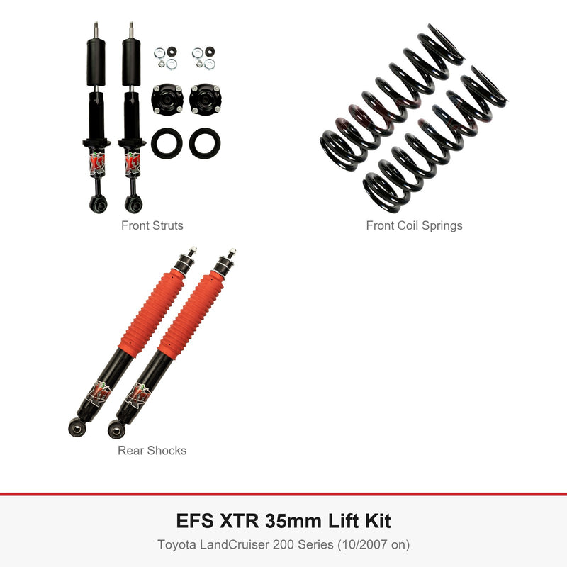 EFS XTR 35mm Lift Kit - Suits Toyota LandCruiser 200 Series (10/2007 on)