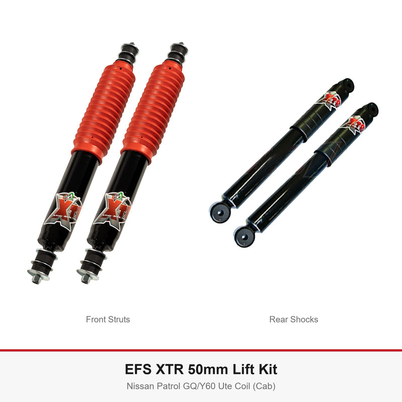 EFS XTR 50mm Lift Kit - Suits Nissan Patrol GQ/Y60 Ute Coil (Cab)
