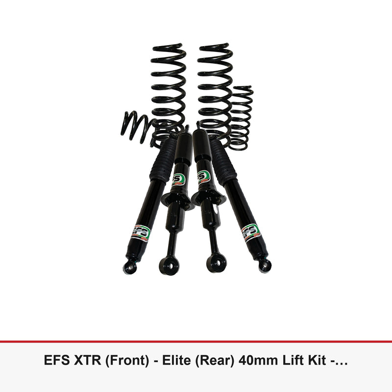 EFS XTR (Front) - Elite (Rear) 40mm Lift Kit - Suits Mitsubishi Pajero Sport (QF 09/2019+)