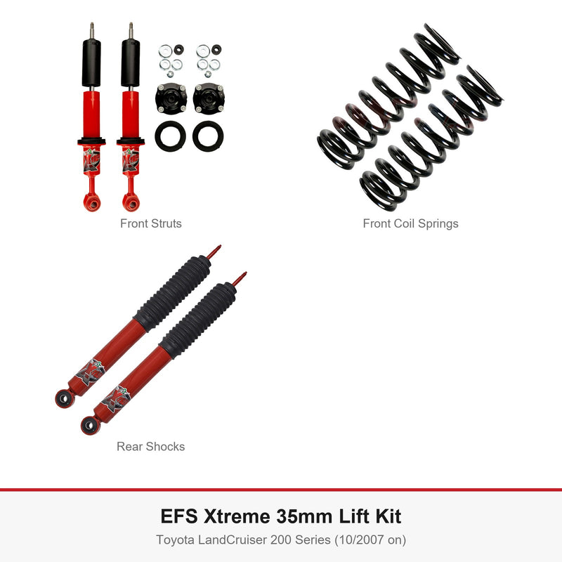 EFS Xtreme 35mm Lift Kit - Suits Toyota LandCruiser 200 Series (10/2007 on)