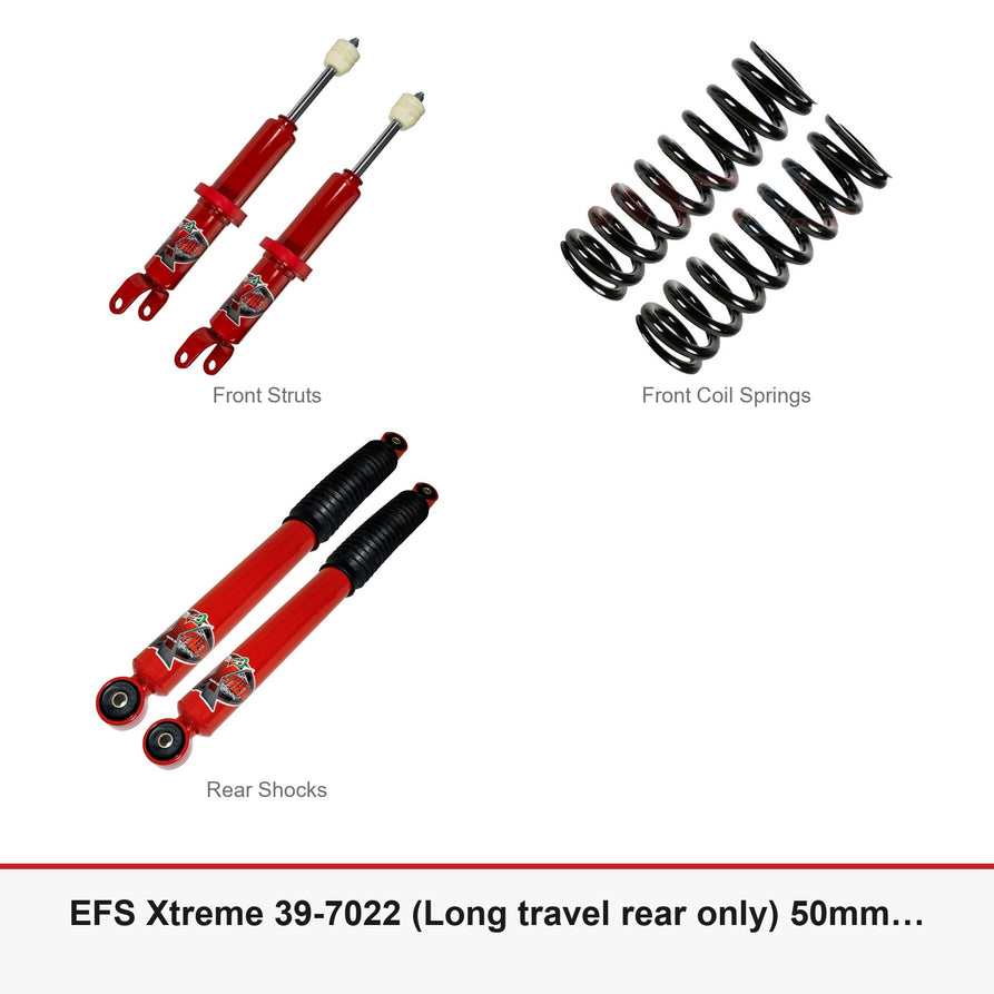 EFS Xtreme 39-7022 (Long travel rear only) 50mm Lift Kit - Suits RAM 1500 DS