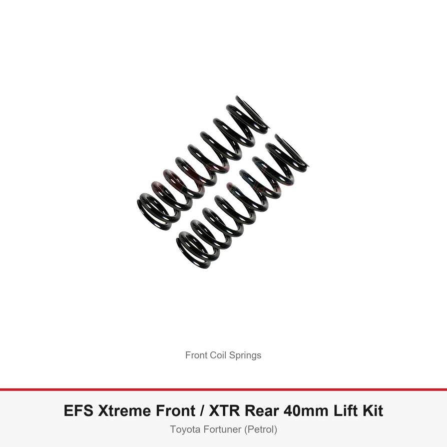 EFS Xtreme Front / XTR Rear 40mm Lift Kit - Suits Toyota Fortuner (Petrol)