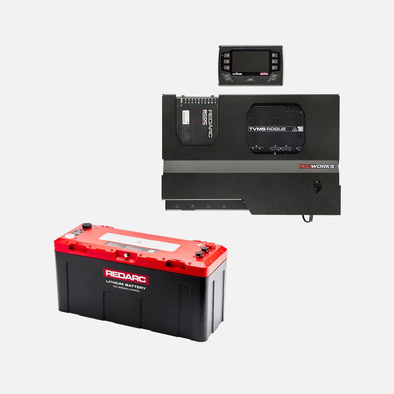 REDARC REDWorks Pioneer50 & 200Ah Icon Battery Bundle
