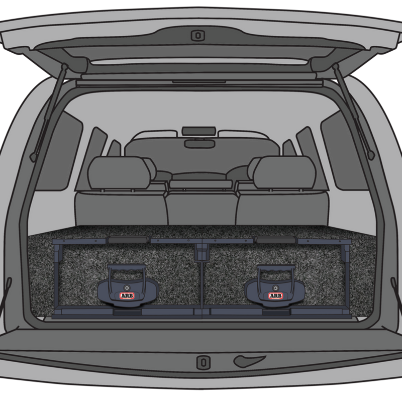 ARB Drawer Bundle – Left Drawer With Roller Floor, Right Drawer With Roller Floor