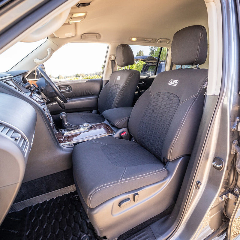 ARB Neoprene Seat Cover Set, Front, Suitable For Nissan Patrol Y62 ST/Ti – 0850113NF