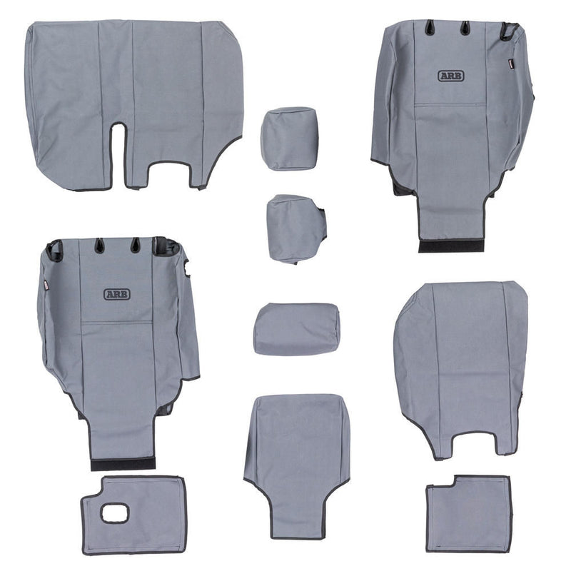 ARB Canvas Seat Cover Set, Rear, Suitable For Toyota Prado 150 Series GX – 0850106CR