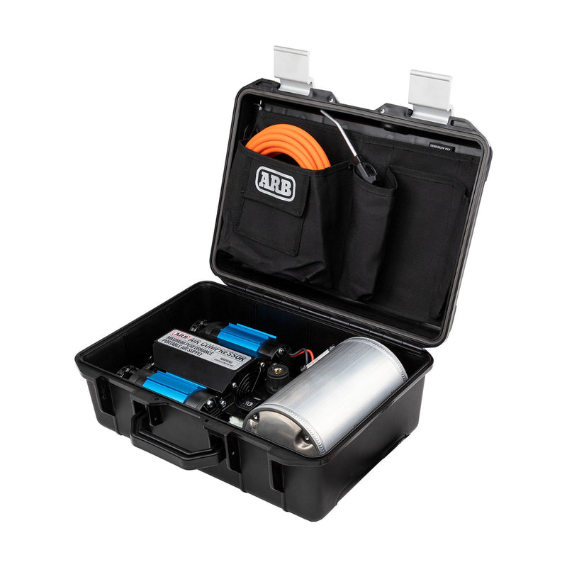 ARB Portable Air Compressor (Brushed) Twin 24V with Air Tank – CKMTP24