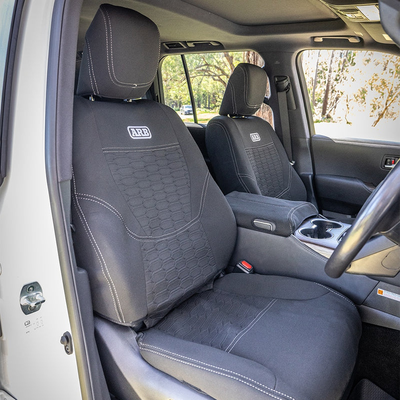 ARB Neoprene Seat Cover Set, Front, Suitable For Toyota LandCruiser 300 Series – 0850101NFA